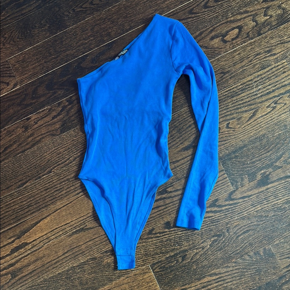 Zara Blue Long Sleeve Bodysuit